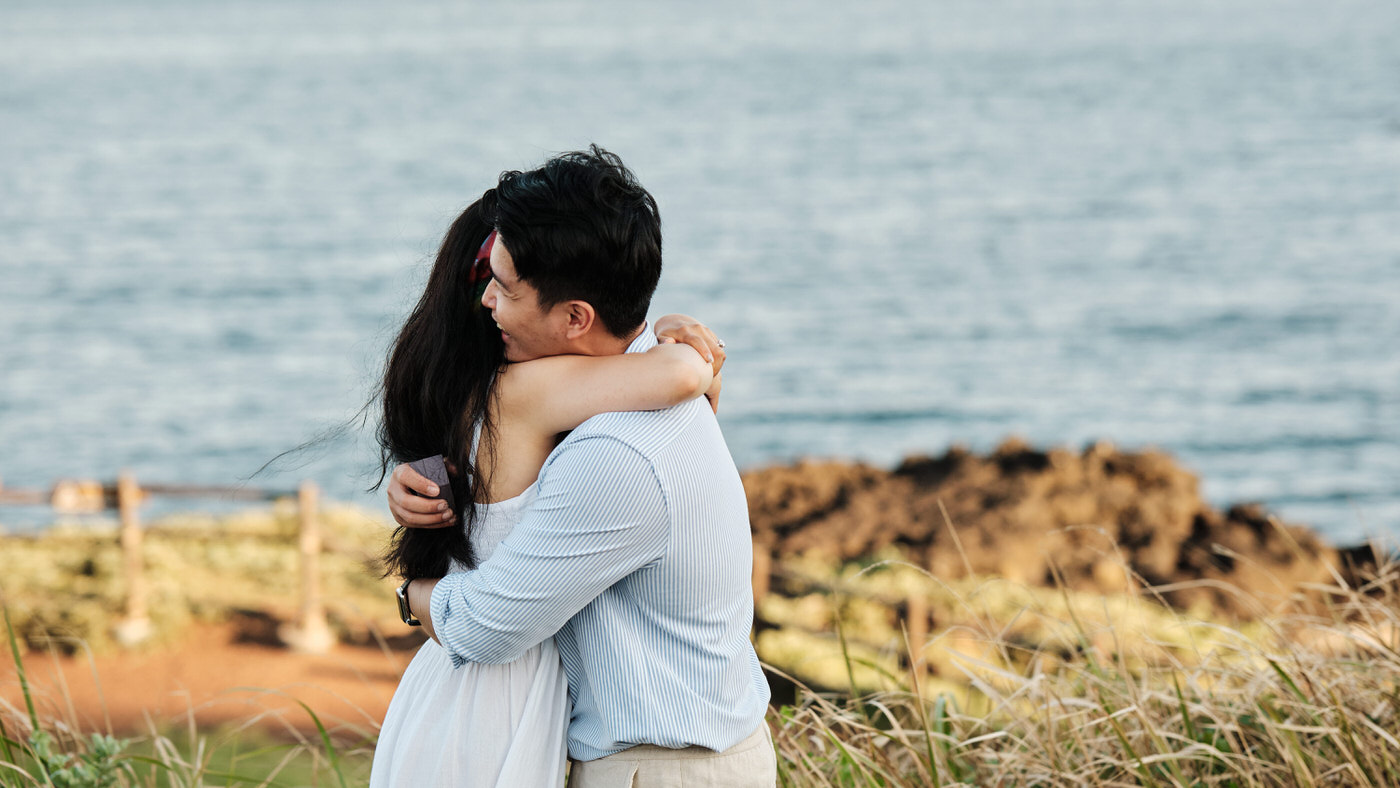 Seopjikoji Sunset - Jeju Island Proposal Photographer