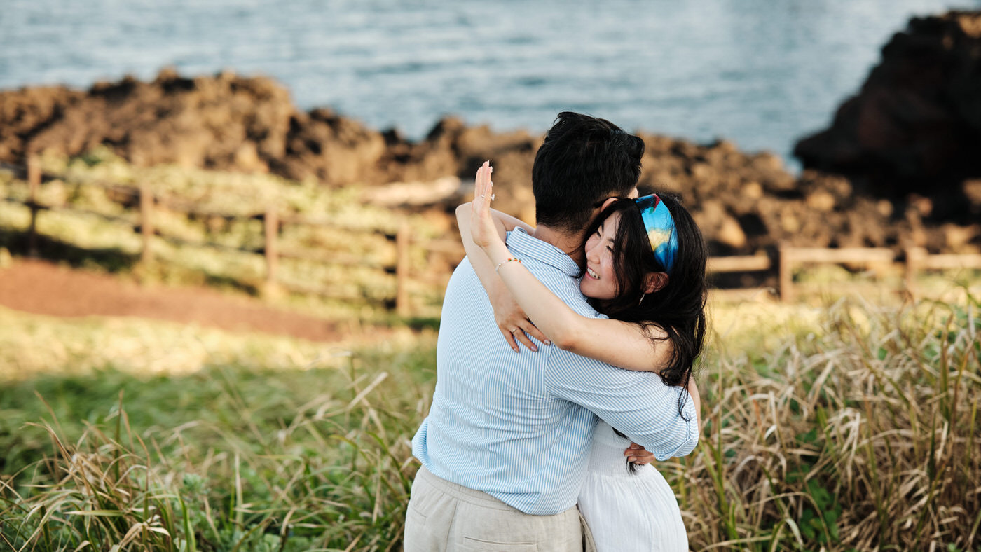 Seopjikoji Sunset - Jeju Island Proposal Photographer