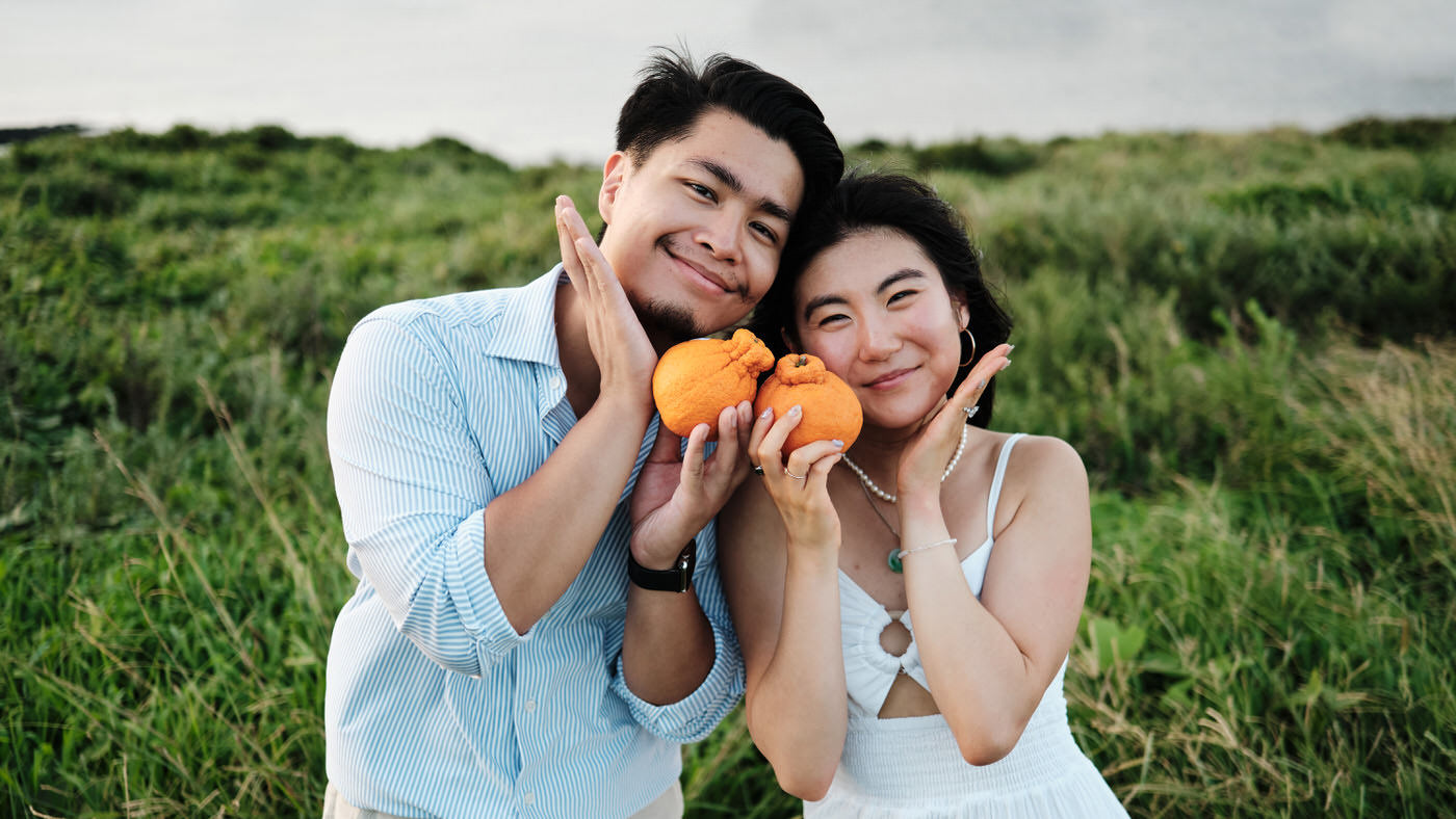 Jeju Island Tangerine Engagement Photos - Korea Photographer