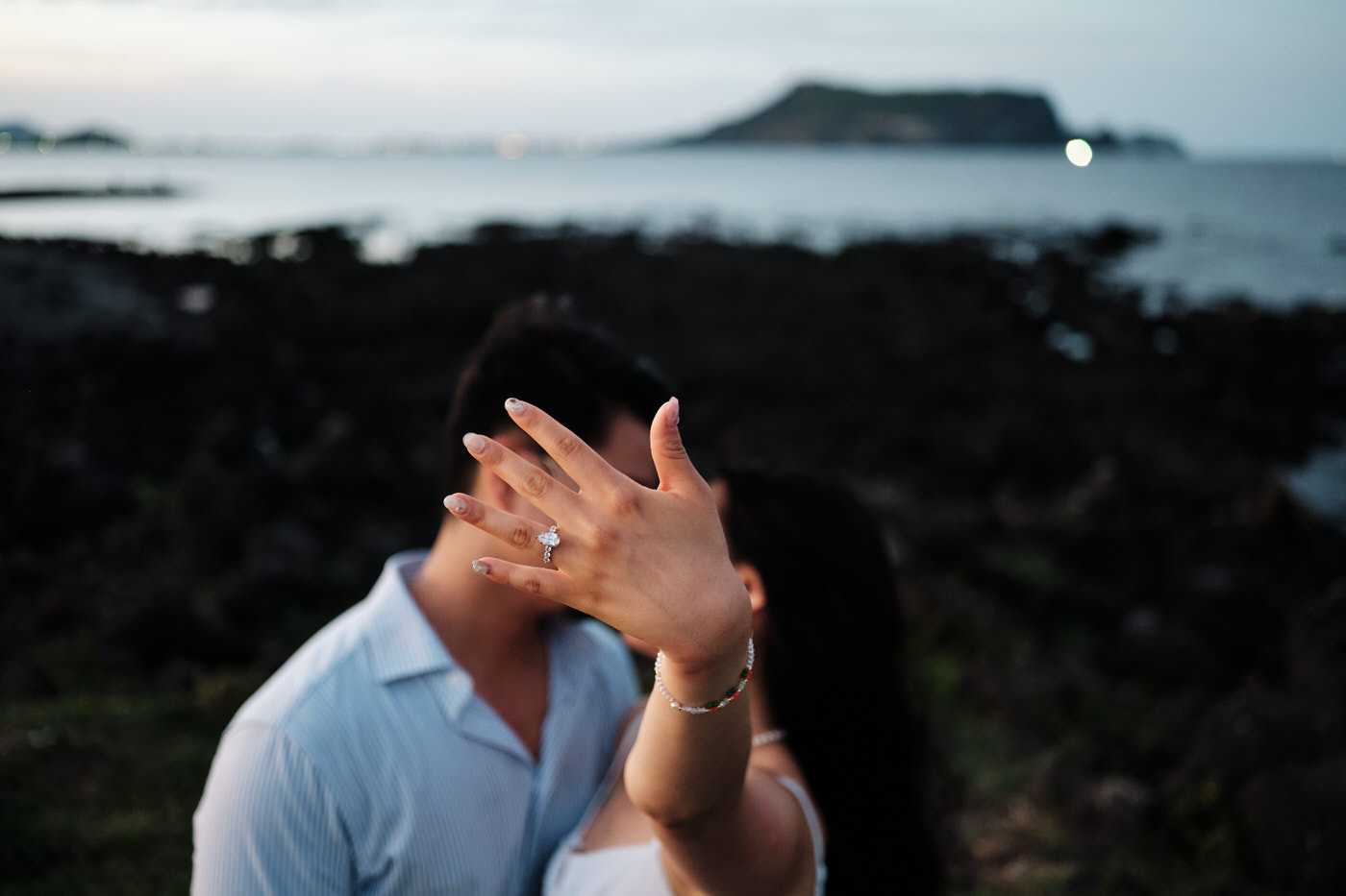 Sunset Proposal on Jeju Island