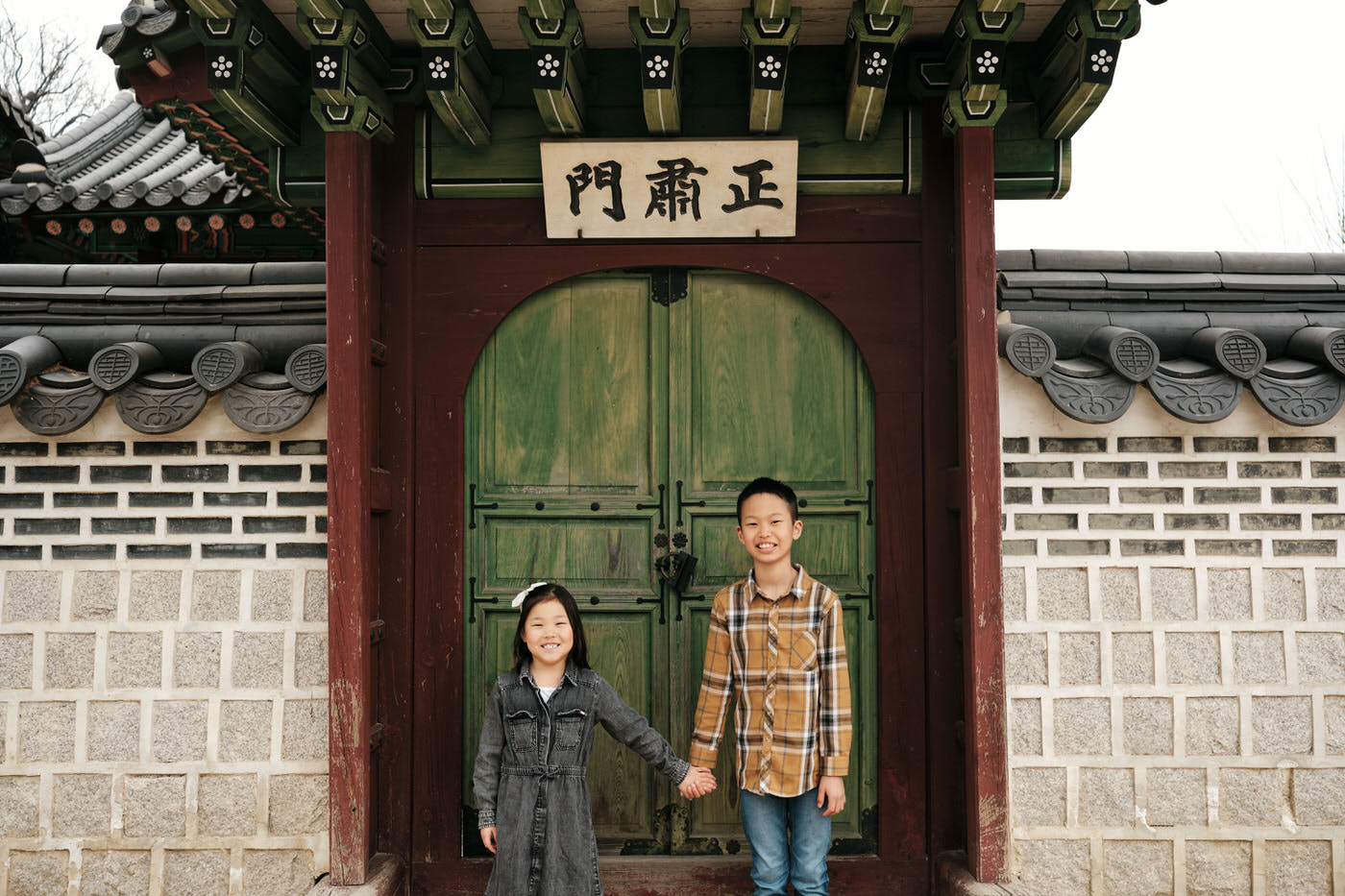 Seoul Palace Family Photos - Spring in Korea