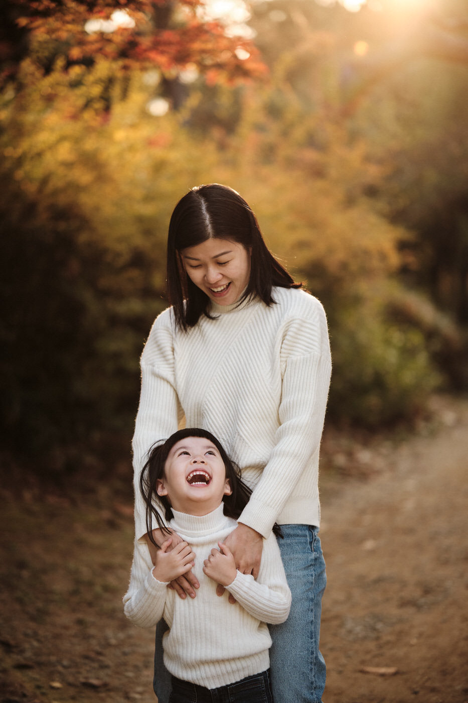 Mother and Daughter - Autumn Family Photos
