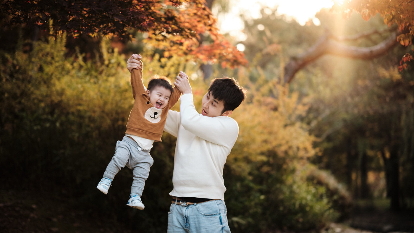 Father and Son - Family Photos in Seoul Park