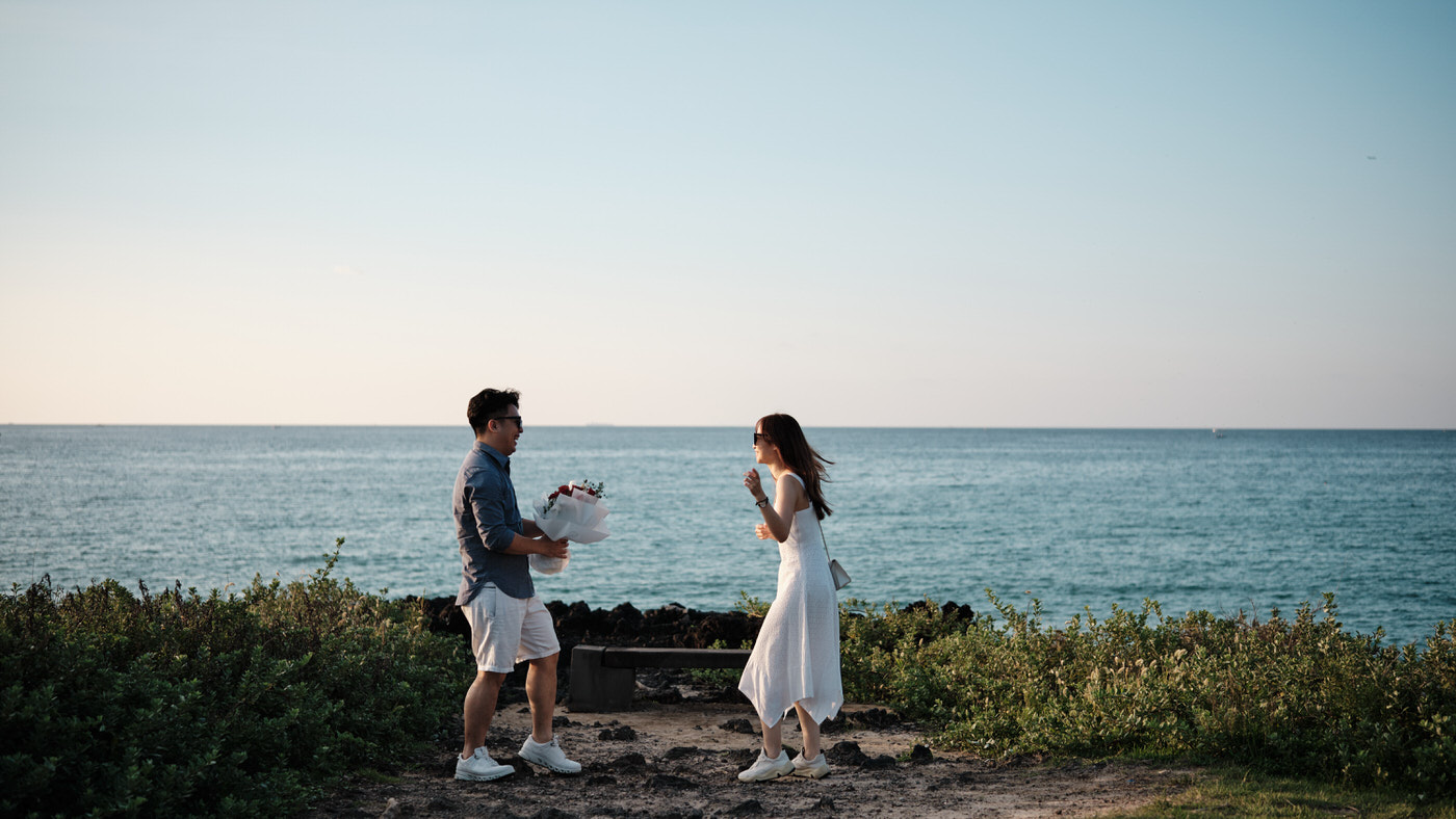Hamdeok Beach Surprise Proposal Photography