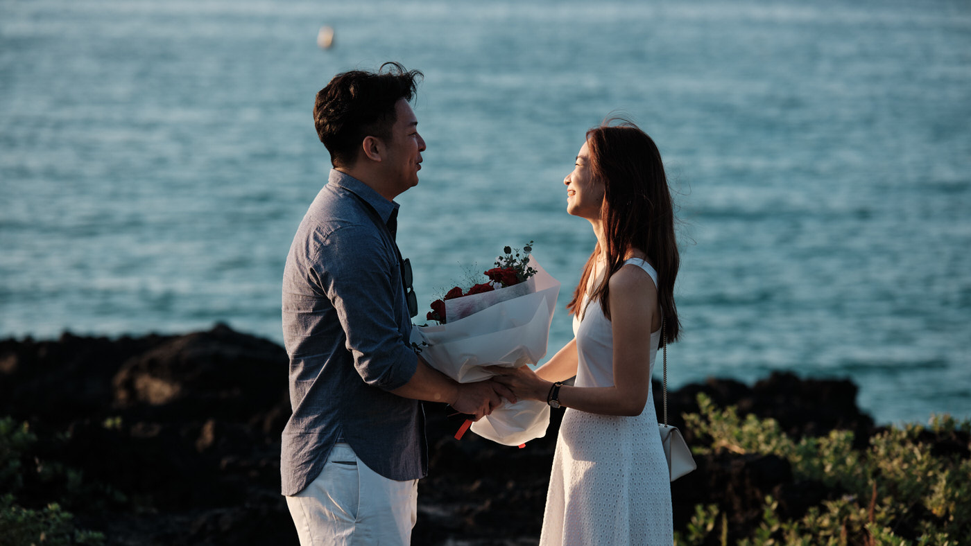 Jeju Island Sunset Proposal