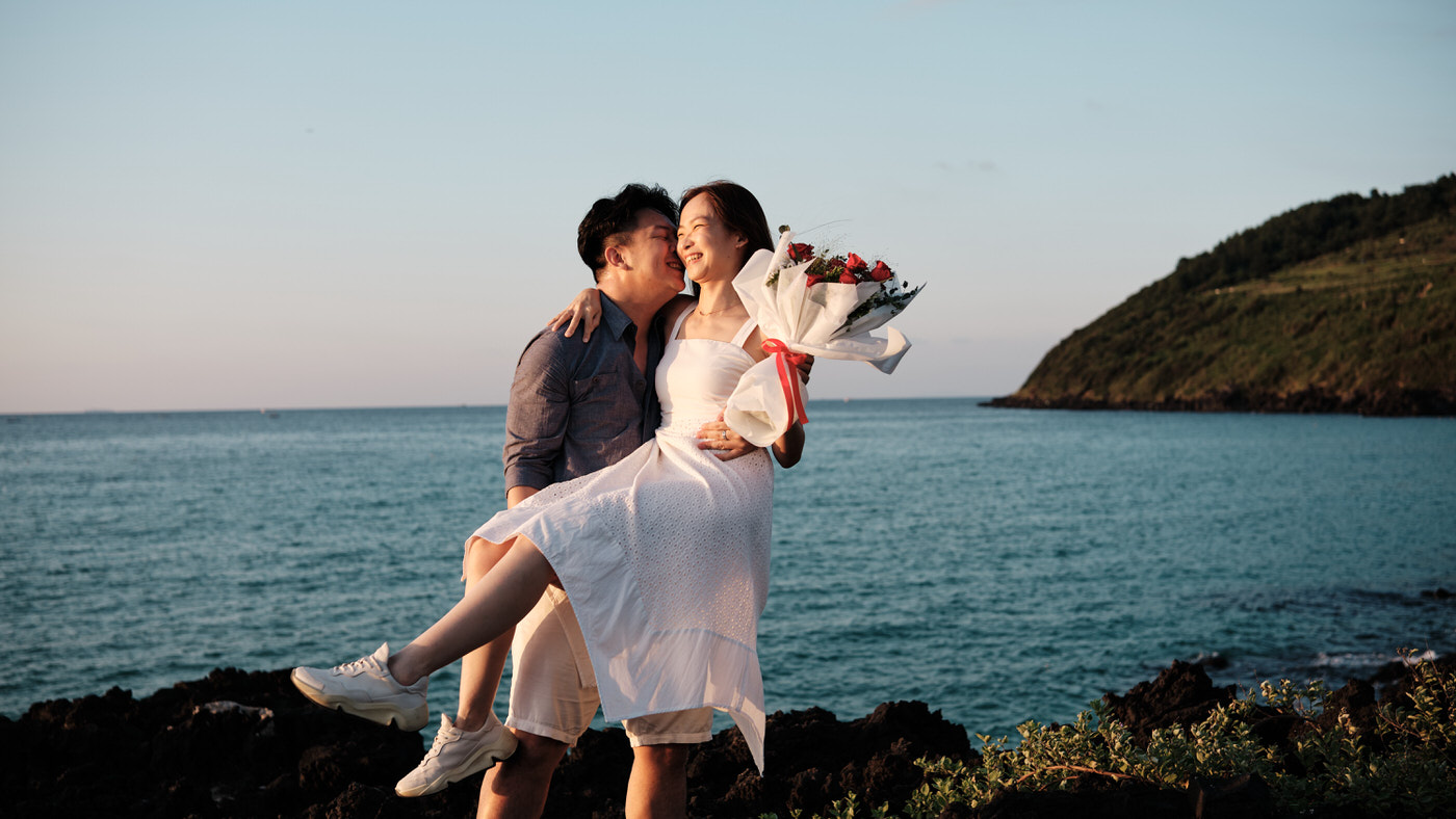 Jeju Island Proposal - Hamdeok Beach