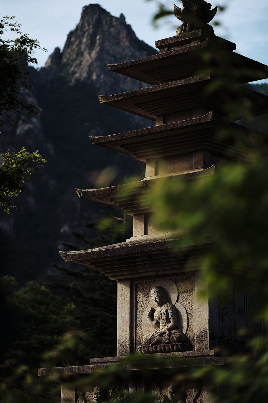 Buddha Relief on Pagoda at Seoraksan National Park