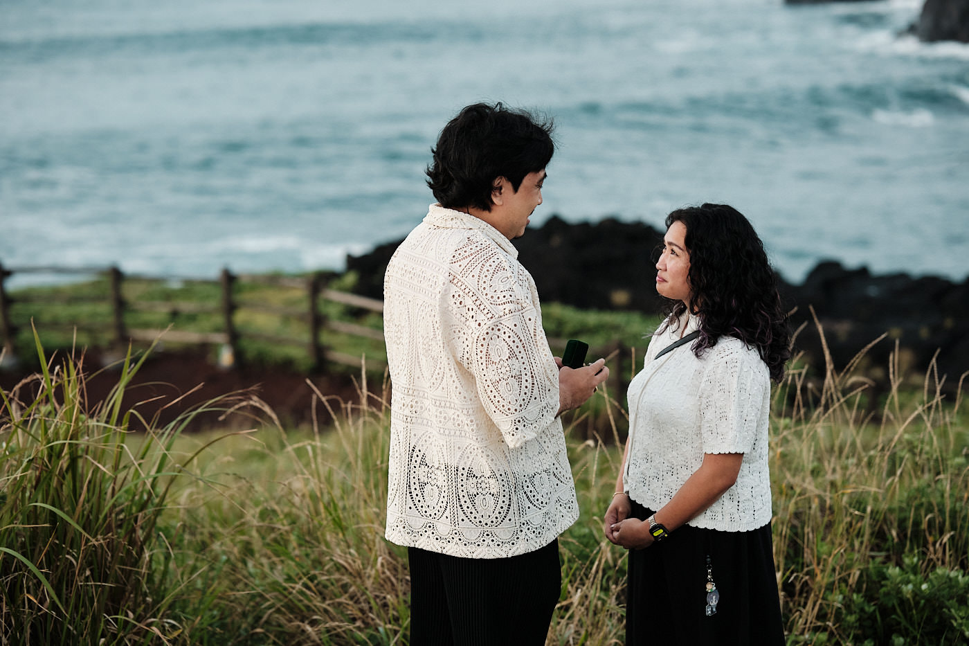 Sunrise Proposal at Seopjikoji on Jeju Island